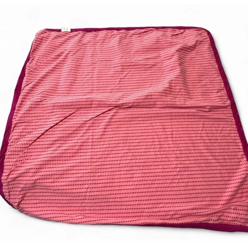 Kate Quinn Organics Organic Cotton Baby Swaddle Blanket Pink Hearts One Size